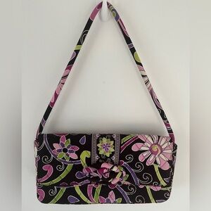 VERA BRADLEY Purple Punch Brown KNOT JUST A CLUTCH PURSE *R18